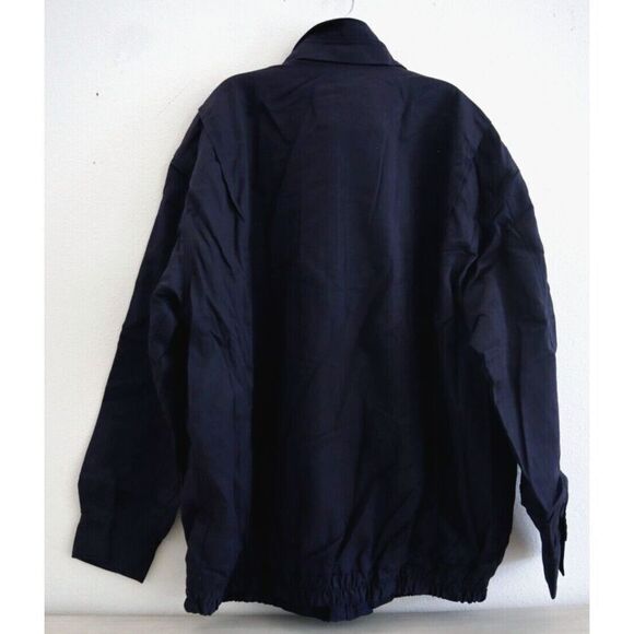 Bulwark JLJ6NV Men's Sz XL Navy DWR Flame Resistant Unlined Bomber Jacket - Picture 2 of 12